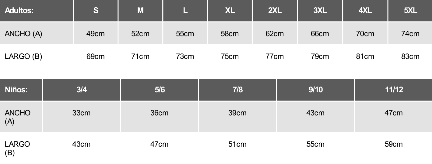 Camiseta PSM Recta, niño y adulto