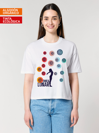 Camiseta Chica lunar