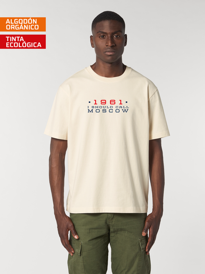 Camiseta Friend Yuri Gagarin anécdota Siberia algodón orgánico serigrafía sostenible