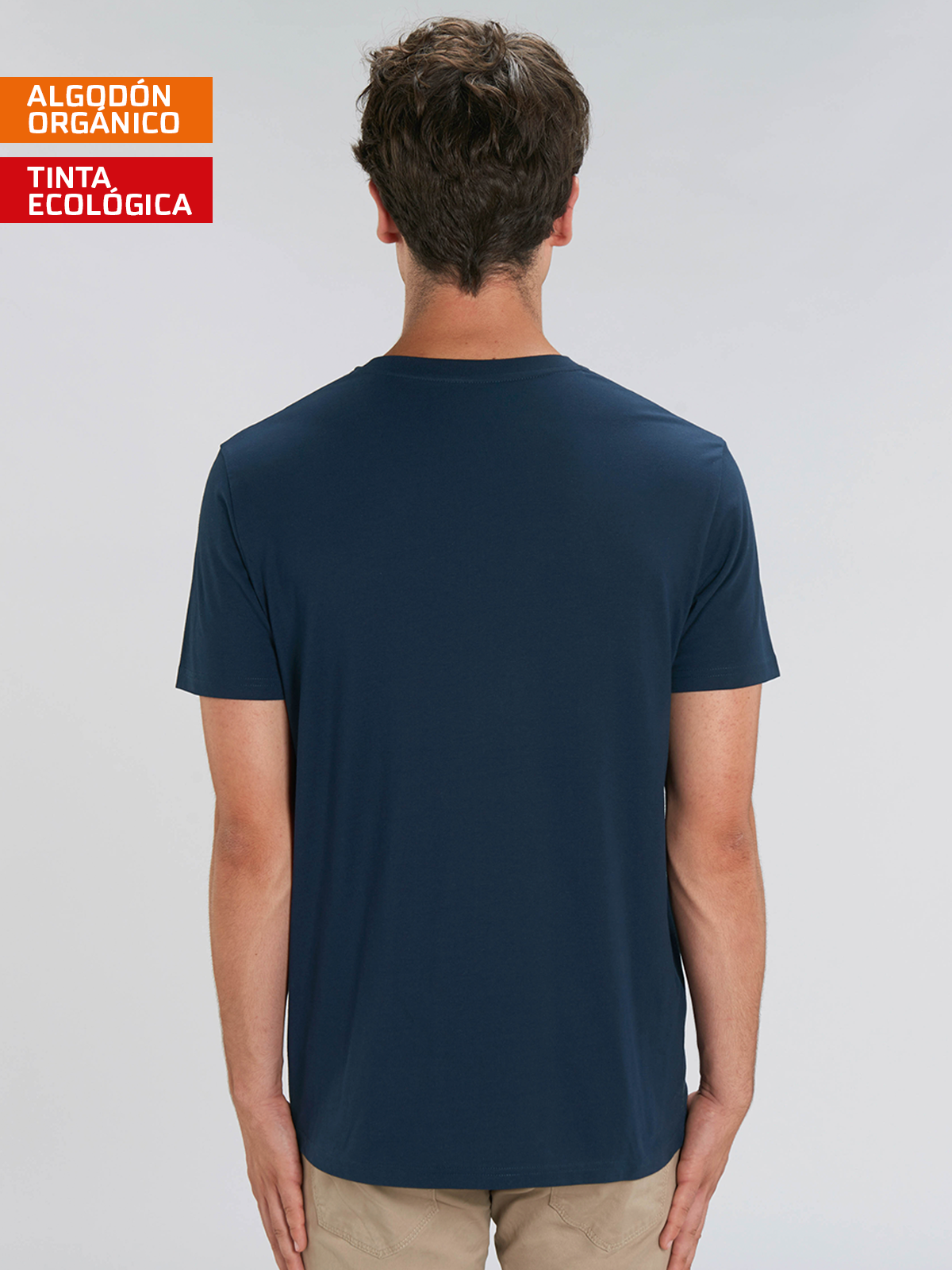 Camiseta I need Space frase doble sentido algodón orgánico serigrafía sostenible