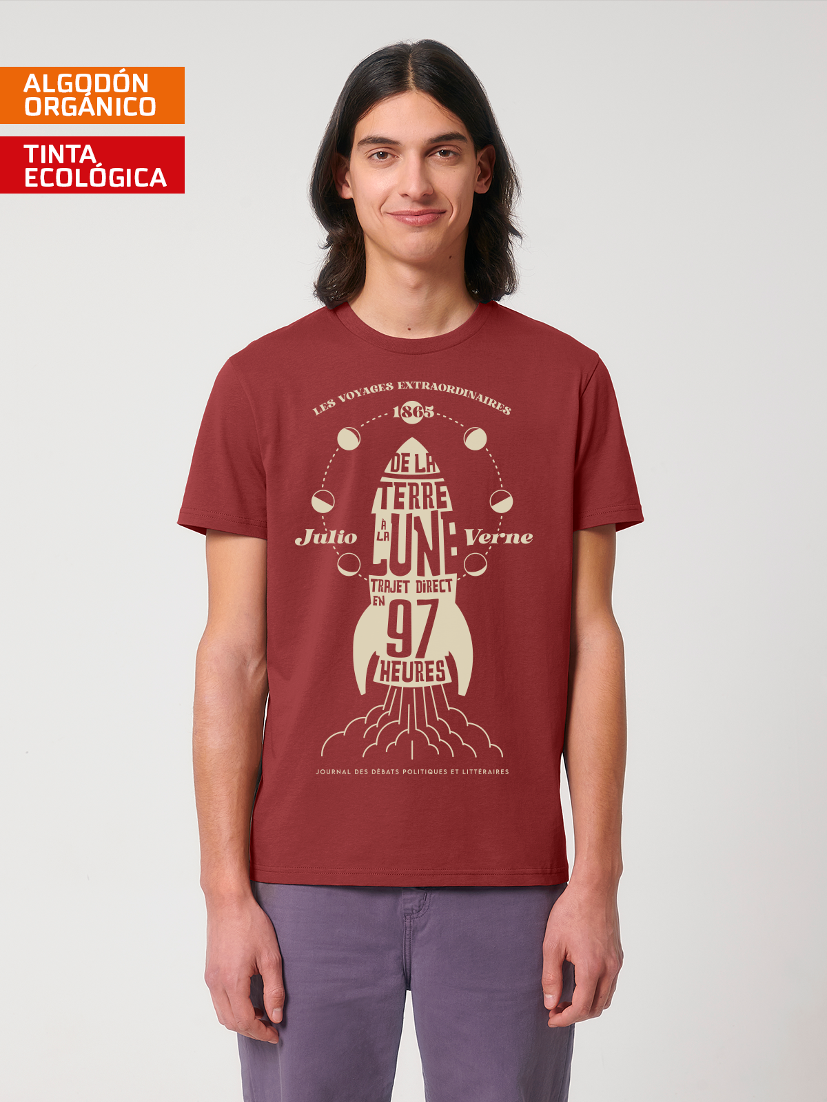 Camiseta De la Terre à la Lune