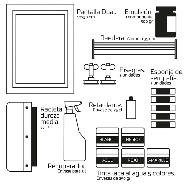 Kit de iniciación a la serigrafía