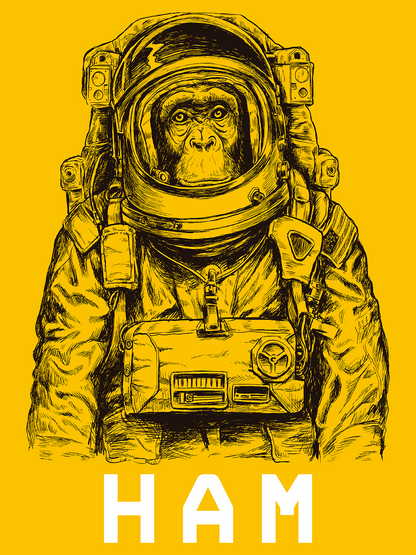 Camiseta Ham the Chimp